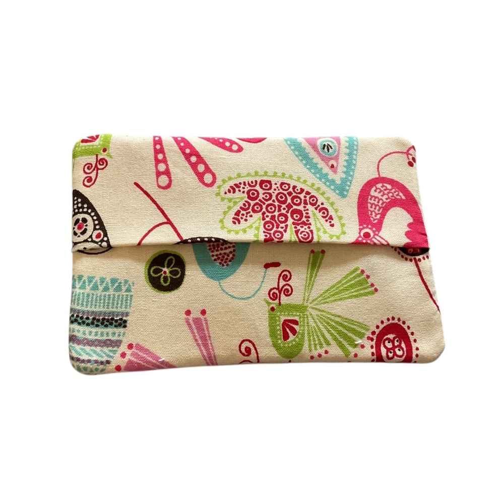 Colorful Bird and Floral Theme Tissue Holder